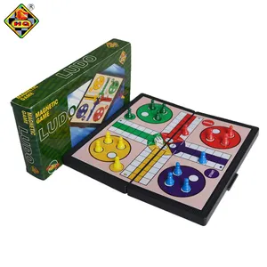 Gioco da tavolo Ludo magnetico personalizzato da gioco da viaggio in plastica Ludo