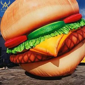 Ballon gonflable réaliste en forme de poulet frit et de <span class=keywords><strong>burger</strong></span> pour la publicité et la décoration des restaurants de restauration rapide - Product Image 6