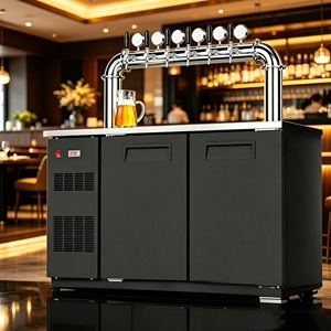 Machine à tirer la bière moderne 4, 6 ou 8 robinets, refroidisseur de bière pression en acier inoxydable, réfrigérateur de fût pour café, bar ou station de service - Product Image 2