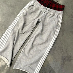 Pantalones Deportivos Holgados de Pierna Ancha Estilo Urbano Personalizados para <span class=keywords><strong>Hombre</strong></span>, Pantalones Casuales de Alta Calidad Estilo Y2K, Pantalones <span class=keywords><strong>Joggers</strong></span> de Cintura Doble Extra Grandes para <span class=keywords><strong>Hombre</strong></span> - Product Image 3