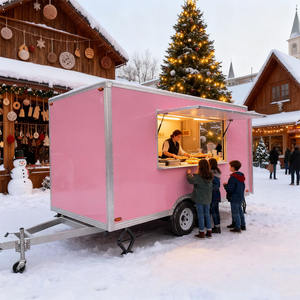 รถขายอาหารเคลื่อนที่ทันสมัย ครบครันด้วยอุปกรณ์สแตนเลส ขายไอศกรีม <span class=keywords><strong>ทา</strong></span>โก้ เฟรนช์ฟรายส์ แซนวิช ฮอทดอก พิซซ่า แฮมเบอร์เกอร์ และขนม - Product Image 3