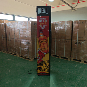 Refrigerador de exhibición de puerta de vidrio transparente ultrafino vertical comercial escaparate LED bebidas nevera delgada - Product Image 3