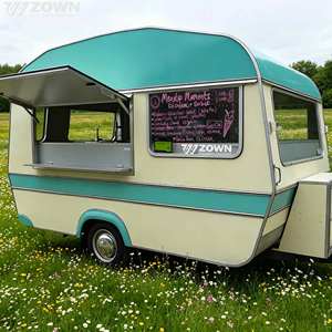 Electric Mobile Food Truck with Full Kitchen Hot Dog Ice Cream Coffee Cart Outdoor Catering <b>Trailer</b> for Sale - Product Image 1