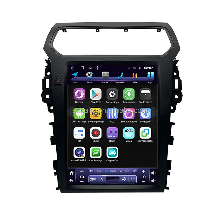 Автомобильный мультимедийный плеер 12,1 Tesla Screen Android 11 для Ford Explorer 2013-2022, GPS-навигация, автомобильное стерео радио