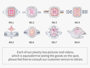 Anillo de Diamantes Cultivados en Laboratorio con Certificado IGI, Diseño Personalizado Xingyue, Clásico, para Compromiso o Boda, para Hombre y Mujer, Oro de 18k, Gema Rosa, Regalo - Product Image 4