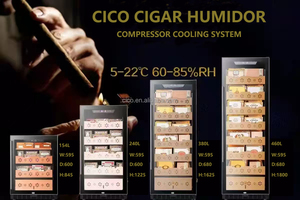 CICO Premium Cigar Storage <strong>Solutions</strong> -Discover the Best Cigar Coolidor &amp; Cabinet Coolers Cigar Vertical Refrigerator - Product Image 6
