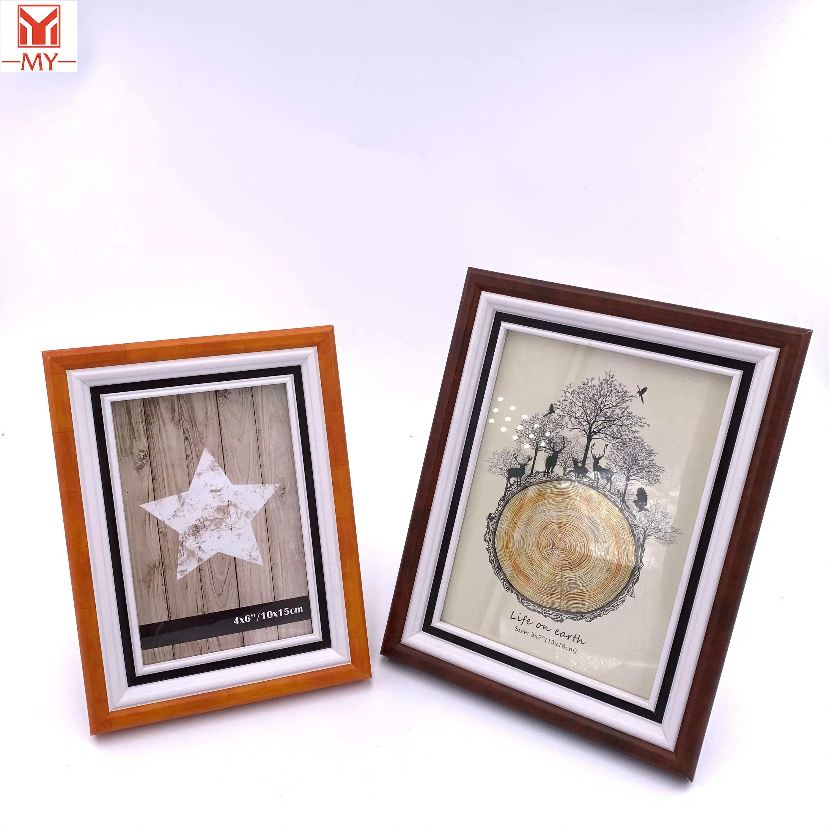 Hot Sale MDF Photo Frame Solid Color Picture Frame Table Home Picture Display Bedroom Decoration Photo Frame