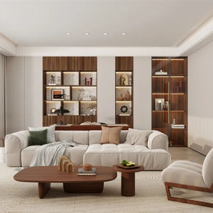 Melinco Modern Living Room Cabinet Matte Walls Doors High Quality Eco-Friendly Durable WPC Material Bedroom Wardrobe - Product Image 3