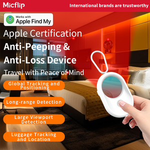Trangjan Détecteur de caméra infrarouge intelligent certifié MFi, anti-perte, anti-espionnage, pour AirTag, pour la sécurité privée des <span class=keywords><strong>iPhone</strong></span> et les scènes quotidiennes - Product Image 2
