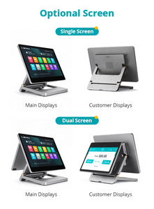 Terminale POS All-in-One in Lega di Alluminio con Doppio Schermo Touch da 15,6 Pollici + 11,6 Pollici, Sistema Windows per Ristoranti, Registratore di Cassa - Product Image 3