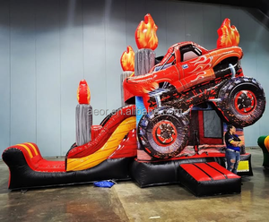 <span class=keywords><strong>Château</strong></span> <span class=keywords><strong>gonflable</strong></span> pour parc d'attractions commercial, <span class=keywords><strong>château</strong></span> <span class=keywords><strong>gonflable</strong></span> pour enfants avec toboggan et piscine - Product Image 1