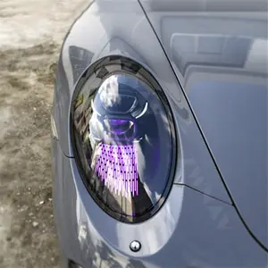 ZWNAV lampu depan mobil lampu serat optik LED untuk edisi mobil lampu depan Porsche 911 peningkatan 992 2012-2018 lampu depan asli