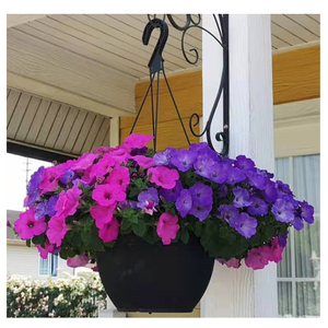Pour Ronbo Sunrise facile à remplir Pot de fleur artificielle suspendu <span class=keywords><strong>balcon</strong></span> panier planteur pour jardin pour <span class=keywords><strong>balcon</strong></span> Patio ou cour - Product Image 6