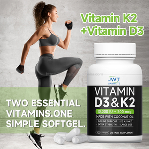 כמוסות רכות של ויטמין D3 ו-<span class=keywords><strong>K2</strong></span>, תמיכה חיסונית, טוהר גבוה, 2 ב-1, תוסף תזונה למבוגרים, <span class=keywords><strong>K2</strong></span> D3 שעברו הנדסה גנטית. - Product Image 4