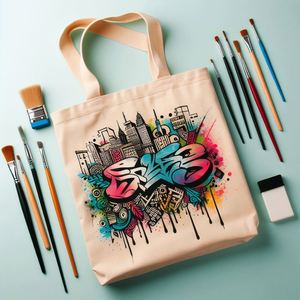 Sacs fourre-tout en toile écologiques réutilisables de haute qualité, vierges, personnalisables avec logo imprimé pour étudiants universitaires (vente en gros) - Product Image 1