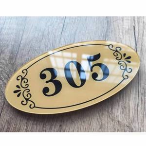 <span class=keywords><strong>Plaque</strong></span> de numéro de maison personnalisée en acrylique <span class=keywords><strong>avec</strong></span> <span class=keywords><strong>logo</strong></span> – <span class=keywords><strong>Plaque</strong></span> d'adresse personnalisée pour affichage de marque, maison, bureau, entreprise - Product Image 1