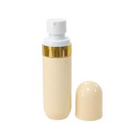 Emballage de protection solaire en PET de 30ml 60ml 80ml Flacon pulvérisateur fin hydratant avec sérigraphie cosmétique à bord or et argent