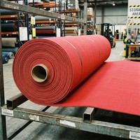 Tapis d'exposition écologique 100 % polyester, feutre non tissé aiguilleté, épaisseur, largeur, longueur, couleur, grammage personnalisables