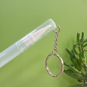 New Arrival Keychain Empty 2ml 3ml 4ml 5ml Cuticle Oil Pen Transparent Twist Nail Polish Pen with <b>Brush</b> Tip Lip Gloss Tubes - Product Image 6