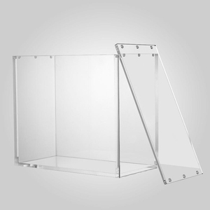Exhibidor Acrílico Transparente Moderno YY con Funda Protectora, Elegante Estante de Exhibición de Escritorio para Coleccionables y Decoración del Hogar - Product Image 4