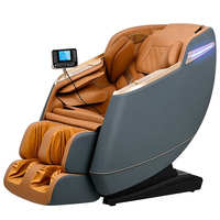 Fauteuil de massage corporel et des jambes Shiatsu 3D de luxe à gravité zéro, pliable, avec masseur de pieds 8D, chauffage des mains et Bluetooth