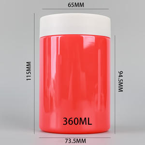 Nouvelle Arrivée 2026 – Bouteille Ronde Droite en Plastique PET de Haute Qualité, Bleue, Blanche, Rouge, avec Large Ouverture, Bouteille à Médicaments, Pot de 360 ml - Product Image 3