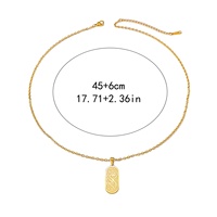 Collar con Colgante de Acero Inoxidable con Caligrafía Religiosa de Alá, Joyería de Moda Musulmana Islámica Árabe, para Eid y Ramadán, Venta al por Mayor para Hombres y Mujeres