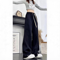 Pantalon de survêtement unisexe automne, coupe droite ample, doublure polaire épaisse, grande taille, décontracté, pour le sport