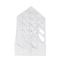 Porte-bouteille à rouleau en plastique transparent oblique présentoir en acrylique support de tube à essai pour appareil de chimie pour tubes de 15ml 25ml