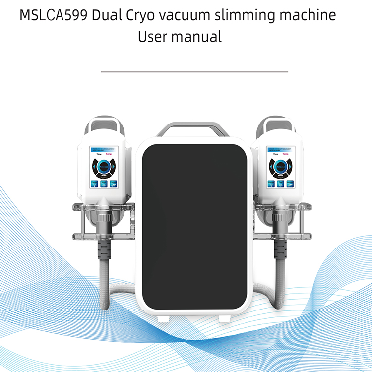 Mejor Máquina Portátil de Crioterapia de Congelación de Grasa de Doble Cabezal de Escritorio para Pérdida de Peso Congelando Grasa con Vacío Dual