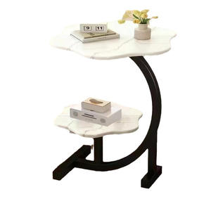 WenFeng OEM/ODM Modern Minimalist Coffee <strong>Table</strong>-Certified MDF, <strong>Adjustable</strong> <strong>Height</strong> &amp; Lockable Casters, Double-Layer Side <strong>Table</strong> - Product Image 6