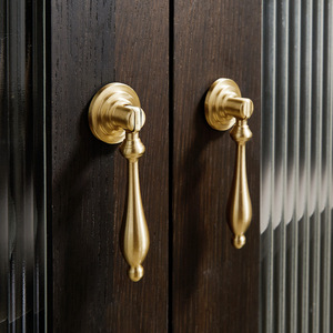 Nordic <strong>Shell</strong> Golden Brass <strong>Drawer</strong> <strong>Knob</strong> Cabinet Door <strong>Handles</strong> for <strong>Kitchen</strong> Bedroom Bathroom for Cupboard Wardrobe Shoe Cabinets - Product Image 1