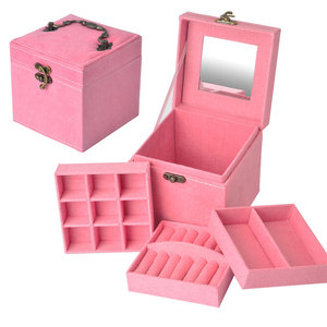 Estuche para Joyas Portátil de Tres Niveles con Gran Capacidad de Almacenamiento, Disponible en Varios Colores Hermosos para Elegir - Product Image 2