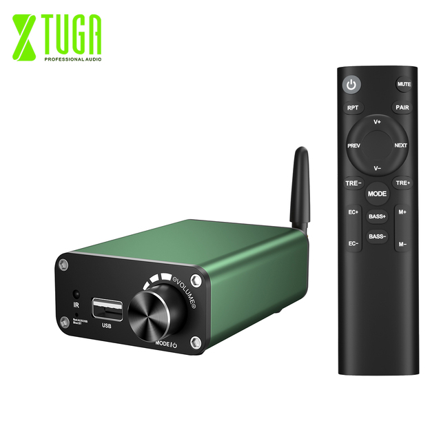 XTUGA AC06 Home Theater System 2.0 Stereo HIFI Digital Audio Amp Fever Grade 5.3 Metal Desktop Computer Amplifier