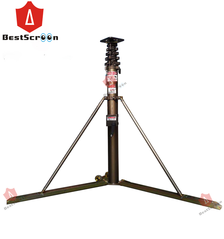 Ручной световая башня алюминиевая Мобильная телескопическая антенна мачты с Военная Униформа штатив-Трипод