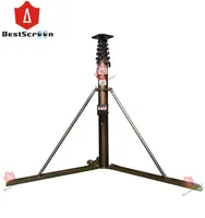 Manual light tower mast mobile telescopic antenna mast with military tripod