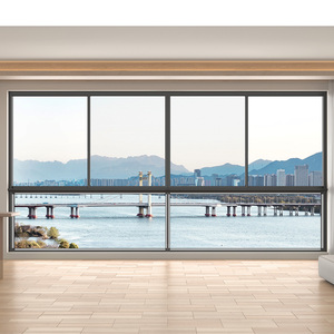 Finestre Scorrevoli in <span class=keywords><strong>Alluminio</strong></span> con Isolamento Termico, Vetro Temperato Antiuragano, Insonorizzate, Design Semplice e Moderno - Product Image 1