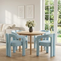 Chaise de salle à manger ergonomique moderne en velours, fauteuil d'appoint rembourré avec structure en bois massif pour la maison, l'école, l'hôtel et l'appartement