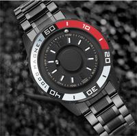 Reloj de Lujo Magnético de Cuarzo con Diseño sin Manecillas, Correa de Acero Inoxidable, Ecológico y de Alta Gama Personalizado