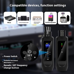 (<span class=keywords><strong>Granada</strong></span> de mano inalámbrica) Receptor transmisor de micrófono-Instrumento con cable/Condensador/Micrófono dinámico a convertidor universal inalámbrico - Product Image 4
