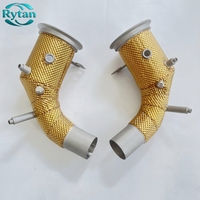 Système d'échappement Rytan Performance en acier inoxydable 304 sablé, tuyaux droits, collecteur d'échappement pour Porsche 992 3.0T 3.8T