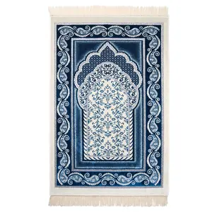 Great Ramadan Gifts Muslim Durable Polyester Portable Mat Islamic Velvet prayer Rugs