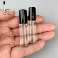 Botol Sampel Parfum Mini 2ml 3ml 5ml Grosir, Tutup Snap, Botol Kaca Kosong untuk Uji Aroma, Botol Parfum Kaca