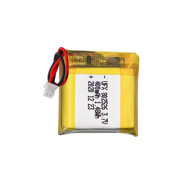 China Polymer Li-ion Cell Manufacturer Customized Beauty Device Li-ion Polymer Battery UFX 802526 400mAh 3.7V