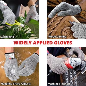 Găng tay bảo hộ lao động chống cắt ANSI A5 <span class=keywords><strong>13G</strong></span> HPPE/Aramid/Basalt, lòng bàn tay dệt kim phủ latex chống nhăn, cấp độ bảo vệ 5 - Product Image 4