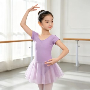 Robe de ballet rose pour tout-petits, justaucorps de <span class=keywords><strong>danse</strong></span> avec jupe, tenue de gymnastique de ballerine, costume classique pour la pratique et les spectacles pour filles - Product Image 5