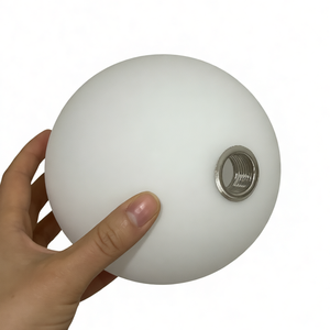 Vente en gros de globes en <span class=keywords><strong>verre</strong></span> blanc G9, <span class=keywords><strong>verre</strong></span> givré poli, avec différentes tailles pour lustre et <span class=keywords><strong>luminaire</strong></span> suspendu - Product Image 1