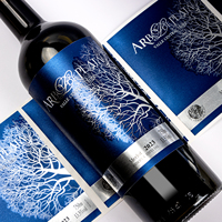 Etiqueta de Vino Personalizada con Impresión en Rollo, Lámina Dorada de Lujo, Vinilo Ecológico, Etiqueta de Embalaje Vintage en Relieve para Botellas de Vino y Cerveza
