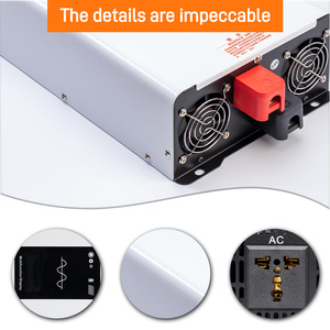 <span class=keywords><strong>Convertisseur</strong></span> de puissance HORGEI fiable <span class=keywords><strong>12V</strong></span>-72V <span class=keywords><strong>220V</strong></span> à double sortie, onde sinusoïdale pure, monophasé, 10-20A GP2300 pour la maison, l'extérieur et les moteurs - Product Image 5