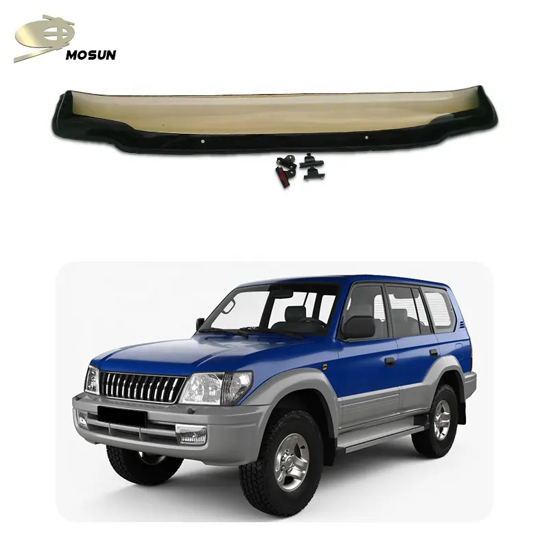 Bonnet guardia Auto partes del cuerpo 4x4 camión de acrílico del motor del capó del Deflector para Toyota Land Cruiser Prado FJ90 LC90 1998-2000